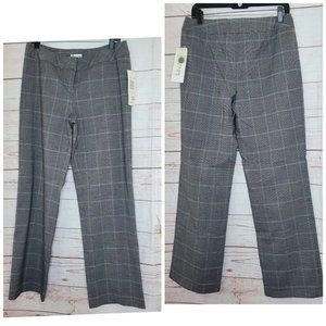 Allison Taylor Size 10 Rose Gray Pinstripe Dress Pants 107091192739
